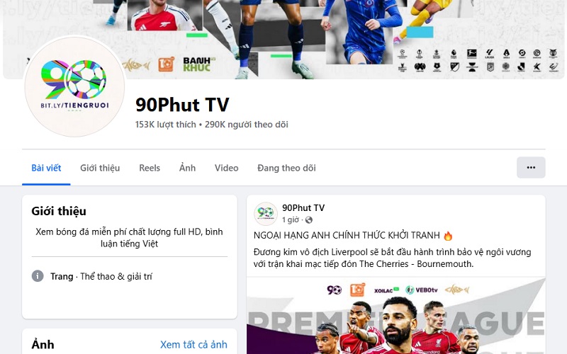Fanpage trên Facebook