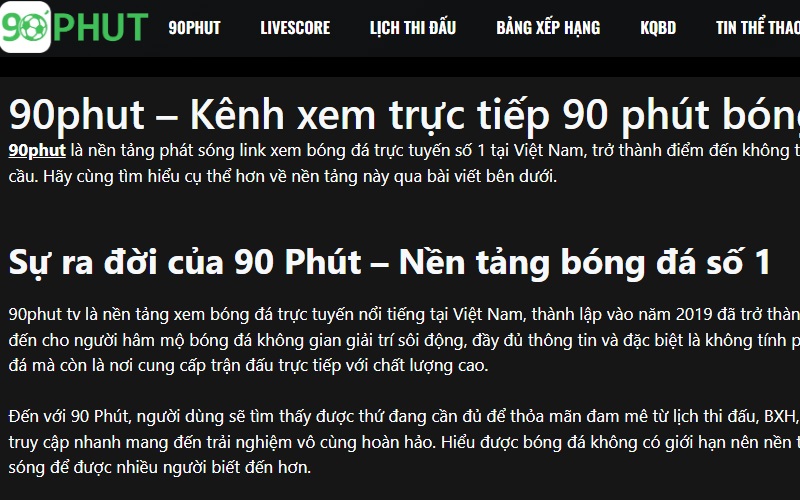 Giới thiệu về chúng tôi - 90 Phút